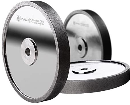Compass CBN Grinding Wheels 20.3cmx2.54cmx1.58cm GRIT 180 for Sharpening High Speed Steel of Woodturning Tools