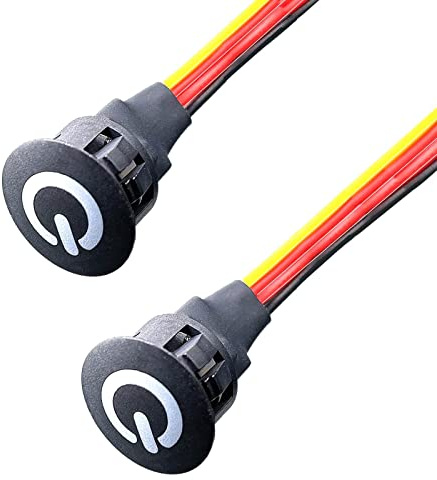 Led Dimmer Switch Dc 12v Touch Sensor Dimmer Switches for Led Lights On/Off Stepless Dc 3.7v-12v Desk Lamp Strip Brightness Controller Switch for 10mm/0.39 Mounting Hole 2pack Black