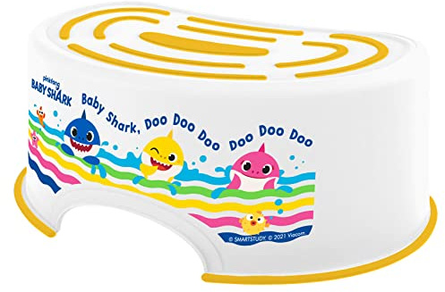 Baby Shark Toilet Training Step Stool, White, One Size
