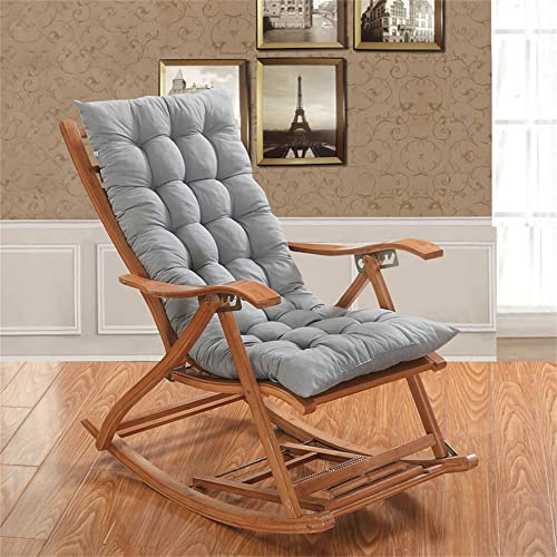 Morbuy Cuscino per Sedia a Sdraio, Cuscino per Poltrona Sedia da Bagno di Sole, Cuscino Imbottito per Sdraio Relax Giardino per Interni ed Esterni,Soggiorno (48x120cm,Grigio)