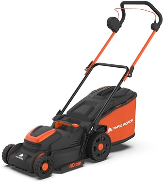 Yard Force LM C40B 40V 4.0Ah (2x20V) Cordless Lawnmower with 40cm cutting width and fast charger
