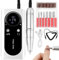 ANGNYA Nail Drill Electric File Machine Set for Gel & Acrylic Nails, Professional Cordless Efile Manicure Tools & Supplies for Tech Essentials (White)