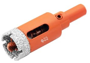 Meccion Seghe a Tazza Diamantate con Punte Guida, Vacuum Brasato Punte Diamantate per Piastrelle, Porcellana, Vetro, Marmo, Ceramica (22mm)