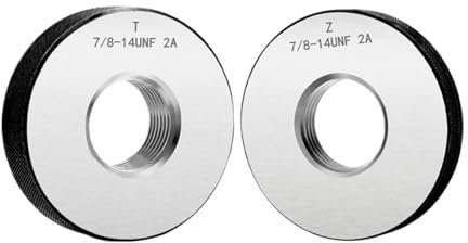 Gewindelehrring 1 SET (1 * GO + 1 * NOGO) 2A Genauigkeit Standard Metrisches Feingewinde Ringlehre UNC UNF UNS 1''7/8 1'' 15/16 Messwerkzeug(1-7I8-6UN-2A T Z)