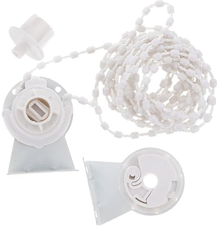 Luxshiny Kit Frizione per Tende a Rullo da 28 Mm Catena di Perline e Staffe in Metallo, Accessori per Tende Oscuranti e Avvolgibili Interni