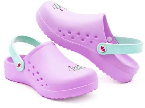 Nurse is Love Zoccoli Sanitari Donna Infermiera, Ciabatte Sanitarie, Sabot Donna, Calzature Infermieri con Motivi Divertenti Ideale per Regali per Infermiera - Mask 40
