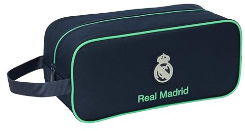 Real Madrid 2ème équipe 25/26 - Sac à Chaussures Moyen, Multifonction, Sport, extrascolaire, Football, Confortable et Polyvalent, 34 x 14 x 15 cm