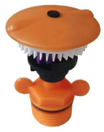 Vilgftyiet 360° drehbarer Rasensprenger mit 1/2 Zoll Außengewinde, Gartenbewässerungsdüse für gleichmäßige Bewässerung, für langlebige Kunststoff-Blumensprüher für den Außenbereich