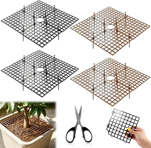 BSTDAYEVER Griglia per Vasi da Fiori Griglia Protezione per Piante 30cm 4Pz | Griglia di Protezione per Piante e Gatti Ecologico Protezione per Fiori per Bambini Riutilizzabile per Proteggere Piante