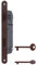 effedielle® Cerradura patent grande AGB con frontal de 22 mm de entrada 50 mm de acabado bronce. La clásica cerradura de embutir para puertas interiores, producto original