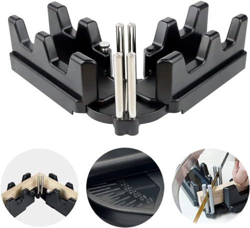 Nimomo Gehrungslade Und Gehrungssägen-Winkelmesser, 2 in 1 Schmiege Und Schneidlade Gehrungsmess-Schneidwerkzeug, 85-180 ° Gehrungsschneidlade Winkelschmiege Schmiege Schneidlade Für Gehrungssäge