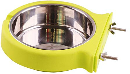 Futternapf zum Aufhängen, Abnehmbarer Hunde Wassernapf für Käfige, Edelstahl Hundenapf für kleine Haustiere wie Katzen, Hunde, Kaninchen und Igel