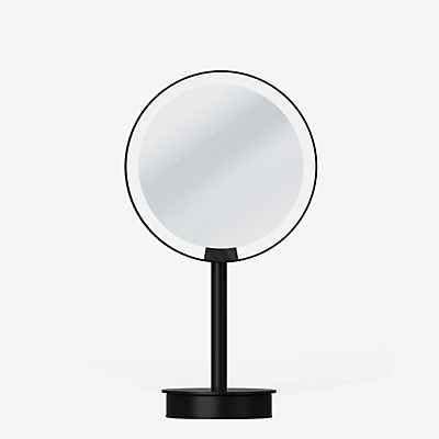 Decor Walther Just Look Standkosmetikspiegel LED, schwarz matt - Vergrößerung 7-Fach