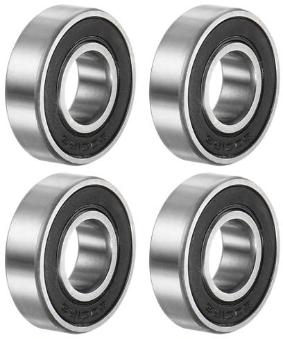QUARKZMAN 6001-2RS Kugellager Tiefe Rillenkugellager 12mm Bohrung 28mm AD 8mm Dicker Chromstahl ABEC3 Genauigkeit Z3 Geräuschpegel 4Stk Bearing für Skateboard 3D Drucker