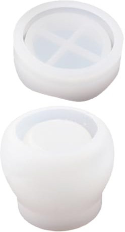 STOBOK 1 Satz Klebeform Selber Machen Silikonform Für Schmuckbecher Silikonformen Für Flaschen Kerzenbehälter Seifenform Diy Kristall-epoxy Weiß Schmuckplatte Kieselgel