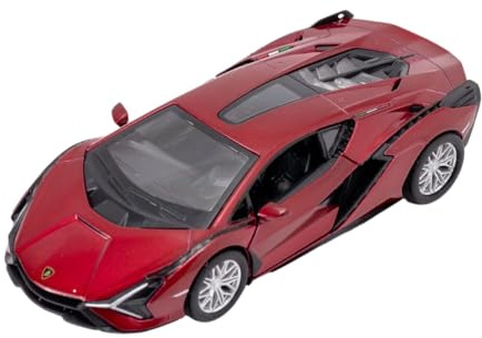 Easy Toys Modellino Auto Compatibile con Lamborghini FKP 37. Auto Giocattolo in Scala con Porte Apribili. Modellismo Automobile. (37 Rosso)