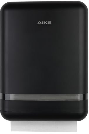 AIKE 400 Hojas Comercial Dispensador Papel Secamanos Gran Capacidad Pared, para H2 & Z-Plegados Papel Plegado de Tamaño 23 X 9 cm o Inferior Dispensador Papel Manos para Hotel Restauran