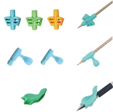 KGDUYC 6pcs Impugnatura Matita bambini, Impugnatura penna,pencil grips, Aiuto Scrittura Strumento Correzione Della Postura per Bambini Adulti