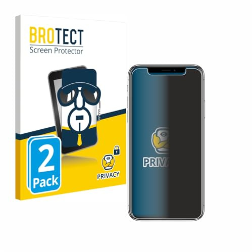 BROTECT 2 Stück Anti-Spy Blickschutzfolie für Apple iPhone X/Xs / 11 Pro Privacy Screen Protector [Displayschutz, Sichtschutz, Blaulichtfilter]