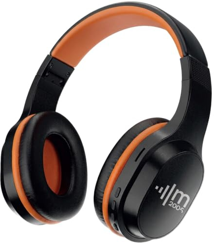 MusicalStore2005 MSE-300BT Cuffie Stereo Bluetooth con Audio Streaming, Lettore SD Integrato e Microfono