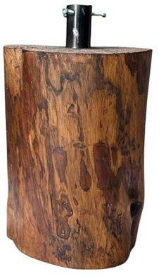base per albero di natale in legno tronco di abete realistico, vero tronco realizato a mano, 35x25 per albero artificile da 150 180 210 cm