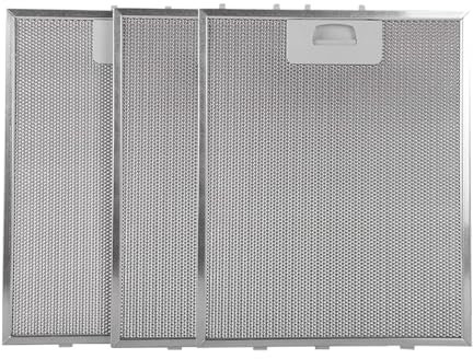 Anakel Home Pack 3 Recambios de Filtro de Campana Extractora 81460133 compatibles con Teka DBB60 | Medidas 34,4x27,5 IMPORTANTE MEDIR LOS FILTROS | Color plateado