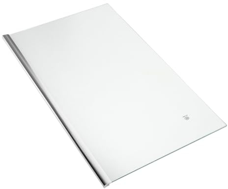Estante para Refrigerador de Vidrio Templado, 40x24cm, Cocina | Separador de Vidrio, Repuesto para Frescos, Soporte Estable, Fácil Limpieza, Instalación Rápida en Casa