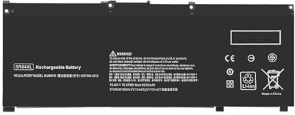 Matesk SR04XL 917724-855 Battery for HP Omen 2018 15-CE054NA CE000NF CE002NG CE017NA 15-DC0001NG DC1018TX DC1036TX ZBook 15v G5 Pavilion 15-CB079TX CB011TX 917678-2B1 HSTNN-IB7Z 15.4V 70.07Wh