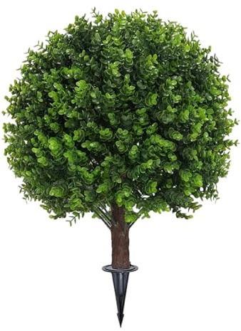Genérico Seto de Artificial,Arbusto Resistente a la Intemperie de 58 Cm - Bola de Topiaria Artificial Arbustos Falsos - para Jardín Terraza Decoración de Interior y Exterior