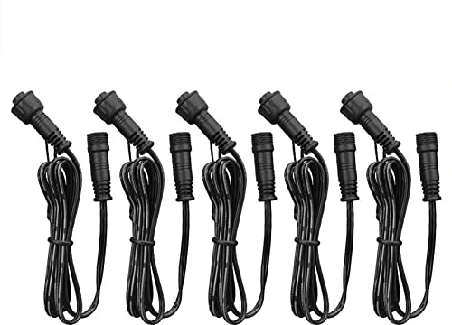 Phefop Verlängerungskabel für Außenleuchten, Verlängerungskabel, 1 Meter, 2-poliges IP67-Kabel mit Männlichen und Weiblichen Anschlüssen für LED-Einbaustufen, Treppen, Unterwasser