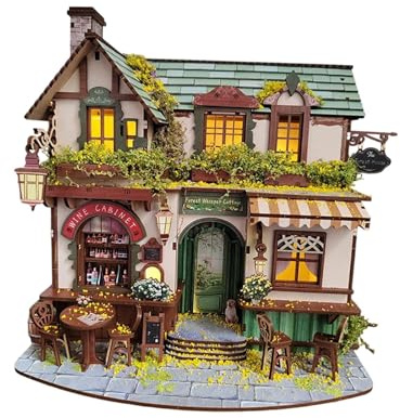 Almencla Kit Fai da Te per Case delle Bambole in Miniatura, Casetta da Giardino in Miniatura per Adulti, Ragazzi E Ragazze