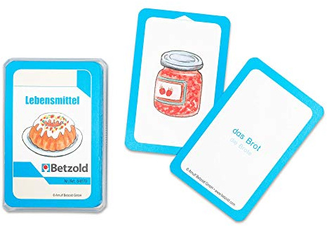 Betzold - Karten für den Magischen Zylinder, Lebensmittel - Deutsch Lernspiel