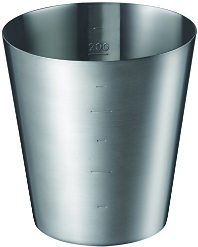 Yoshikawa 89037-3 EAtCO HAKARA Measuring Cup, Stainless Steel, Silver