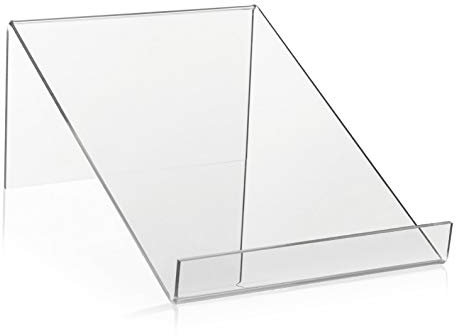 Bokställ/bokstöd som varuhållare och bokhylla av original PLEXIGLAS® (210 x 300 x 90 mm)