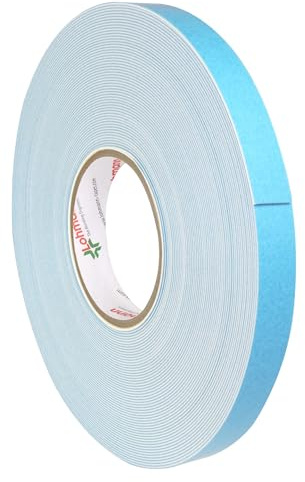 Duplocoll 918 doppelseitiges Spiegelklebeband weiß, 19 mm x 25 m | hochqualitatives Schaumklebeband, 1 mm dick