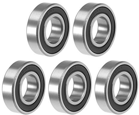 sourcing map ABEC-3 Lager 6004-2RS (5 Pack) Kugellager