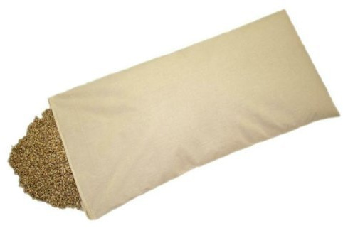 iffland MERINO EUROPA Coussin en épeautre bio avec fermeture éclair - Coussin en balle d'épeautre rempli de vannure d'épeautre bio - Différentes dimensions (50 x 70 cm)