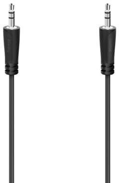 Hama 205262 - Cavo audio jack da 3,5 mm maschio a jack da 3,5 mm maschio stereo da 1,5 m, nero