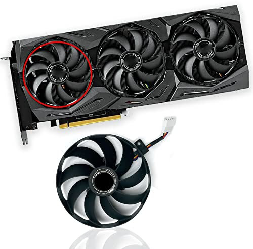 Dotodo Ventilateurs de carte graphique T129215SU pour ASUS ROG STRIX-GeForce RTX 2070 2080 Super Ti Gaming RTX2080 RTX2080Ti