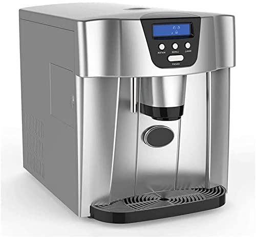 FHKBB Macchina per la Produzione di Ghiaccio di Grande capacità, cubetti di Ghiaccio Pronti in 8 Minuti, Produce 22 libbre di Ghiaccio in 24 Ore, 9 Pezzi di Ghiaccio alla Volta, per Pian