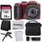 Kodak PIXPRO AZ255 Digital Camera (Red) + Point & Shoot Camera Case + Transcend 16GB Memory Card + USB Card Reader + Table Tripod + Accessories