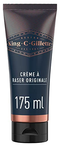 King C. Gillette Crema Da Barba Originale, 175ml, Per Una Rasatura Di Qualità Professionale