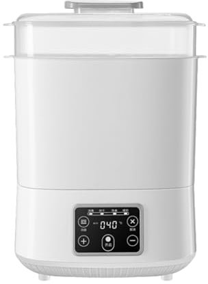 susiodeu Fast Drying Electric Steam Baby Bottle Sterilizer and Dryer More Hygienic Easy to PP Baby Bottle Sanitizers, White