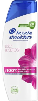 Head & Shoulders Shampoo Antiforfora Per Capelli Lisci & Setosi. Uso Quotidiano. Freschezza. 6x250ml