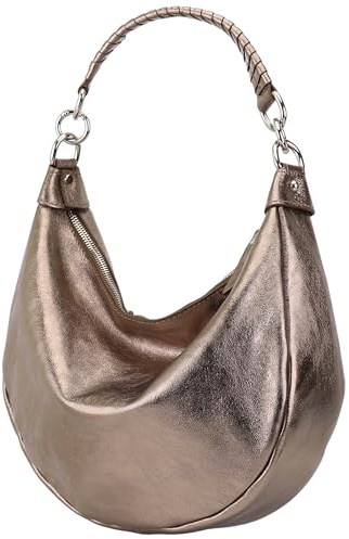 SH Leder Mina G668 - Borsa a tracolla da donna, in vera pelle, 30 x 22 cm