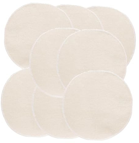 Zerodeko 10 Stück Wiederverwendbare Baumwoll Dampfpads für Bambus Dampfgarer Runde Antihaft Tücher Starke Qualität für Gedämpfte Teigtaschen und Brötchen
