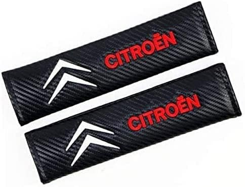 Set de 2 Almohadillas para Cinturón de Seguridad para Citroen DS C3 C4 C5, Protector Cinturon Coch Almohadillas para Cinturón de Seguridad de Coche