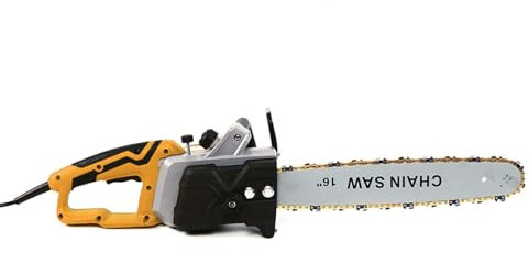 16 Pouces Tronçonneuse à Batterie Tronçonneuse électrique 2000W Scie à Chaîne Chaîne réglable Tronçonneuse a Batterie 800r/min,Pour l'exploitation Forestière, l'élagage des Branches