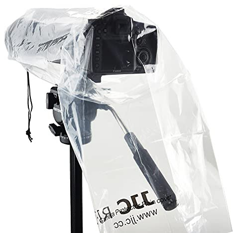 JJC Kamera-Regenschutz, Regenschutzhülle für Canon, Nikon, Sony, DSLR-Kamera mit Objektiv bis zu 45 cm Länge, 2 Stück
