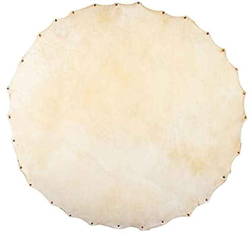 FUNOMOCYA 2stücke Praktisches Afrikanisches Trommelfell Aus Ziegenleder Zufälliger Stil Für Percussioninstrumente Ersatz Für Djembe Und Andere Trommeln
